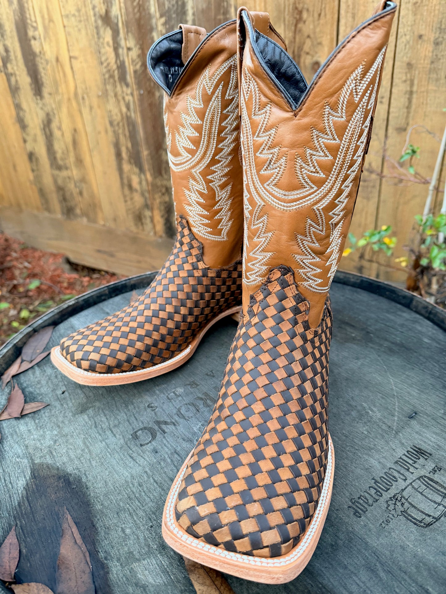 Tejido Cruzado Choco/Tan