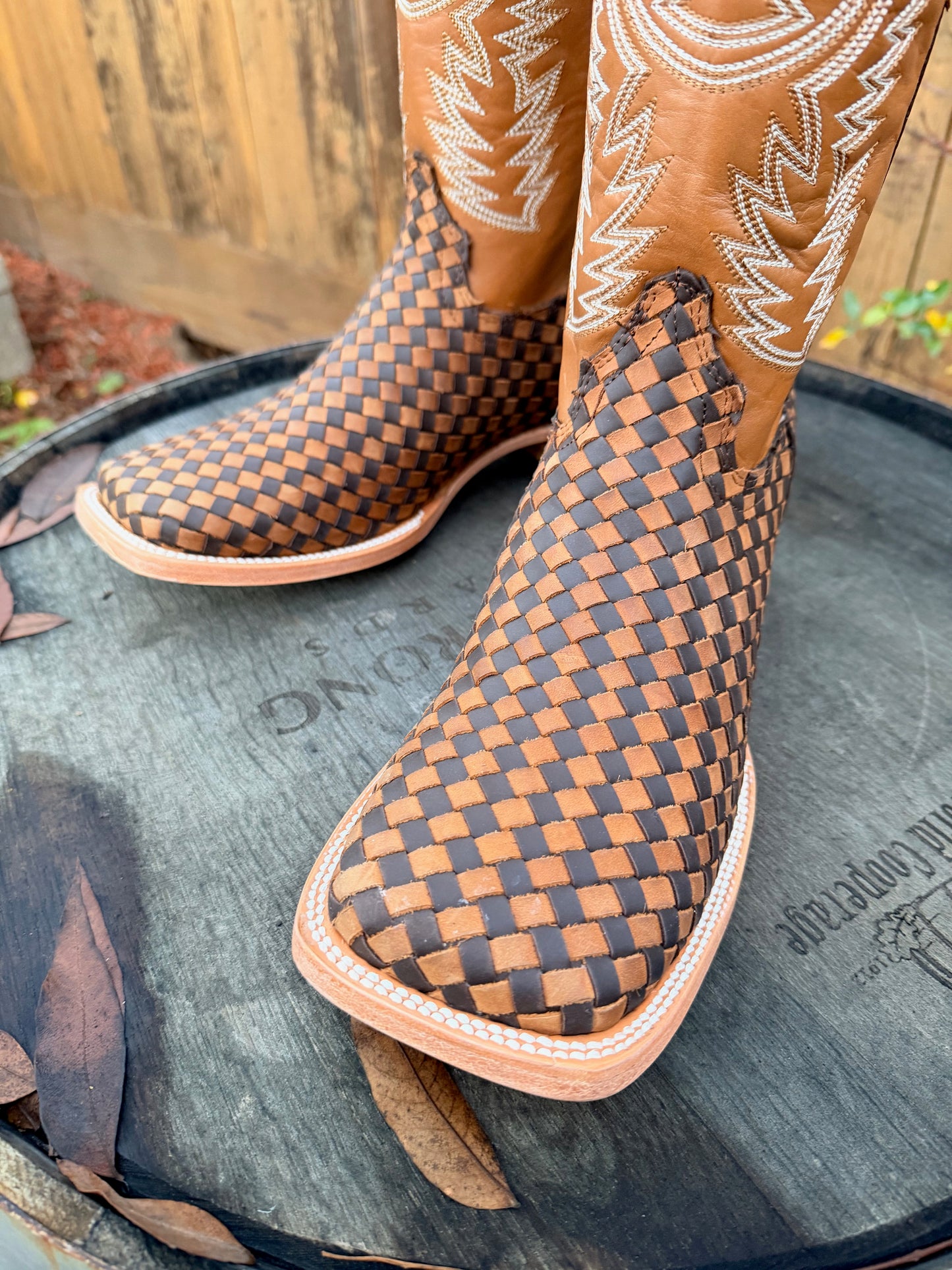 Tejido Cruzado Choco/Tan